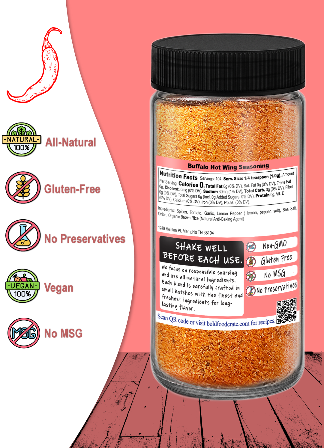 Buffalo Hot Wing Seasoning