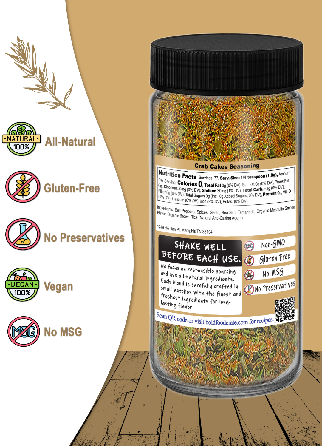 Crab Cakes Seasoning