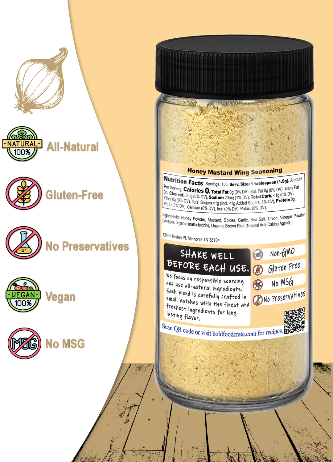 Honey Mustard Wing Seasoning