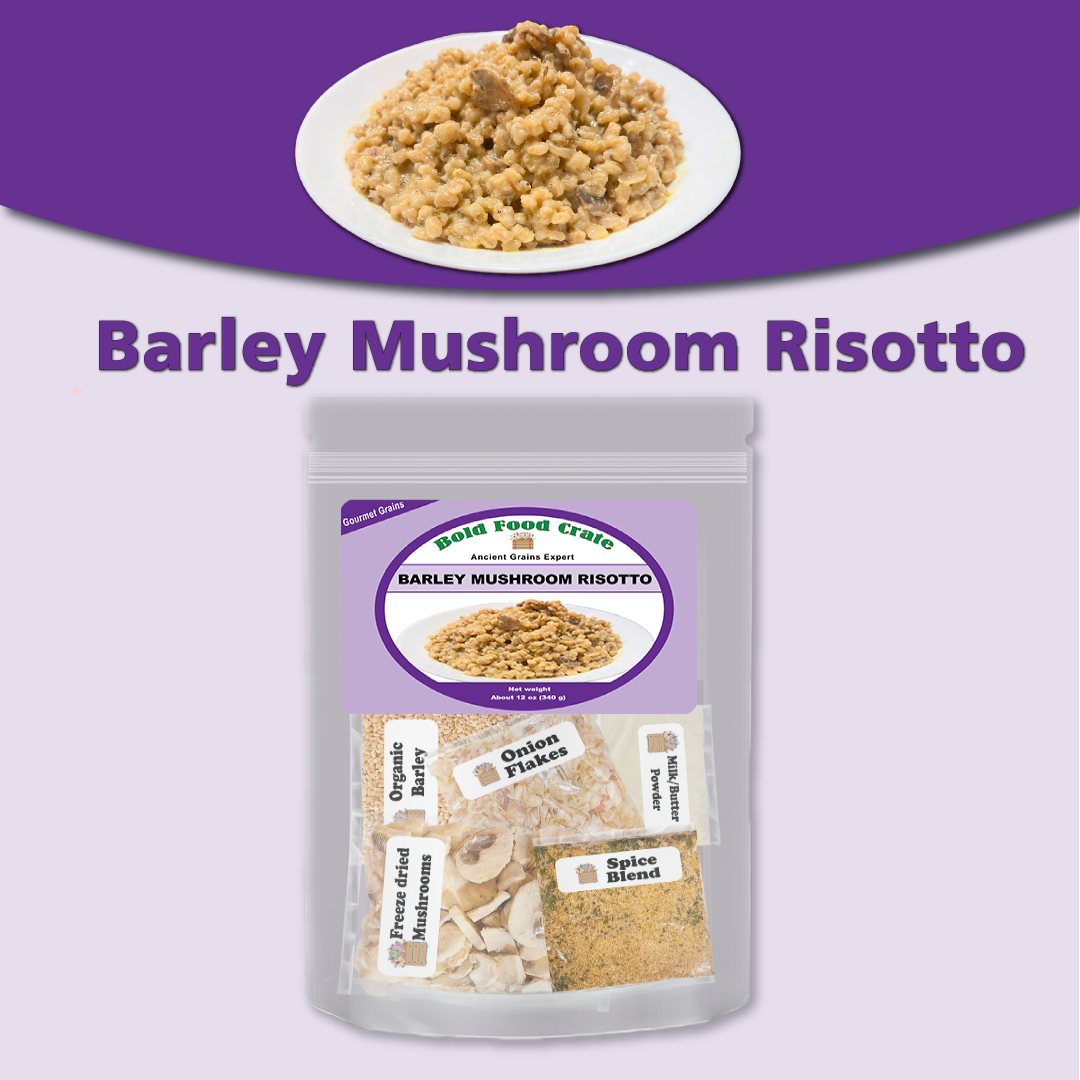 Barley Mushroom Risotto Meal in a Pouch