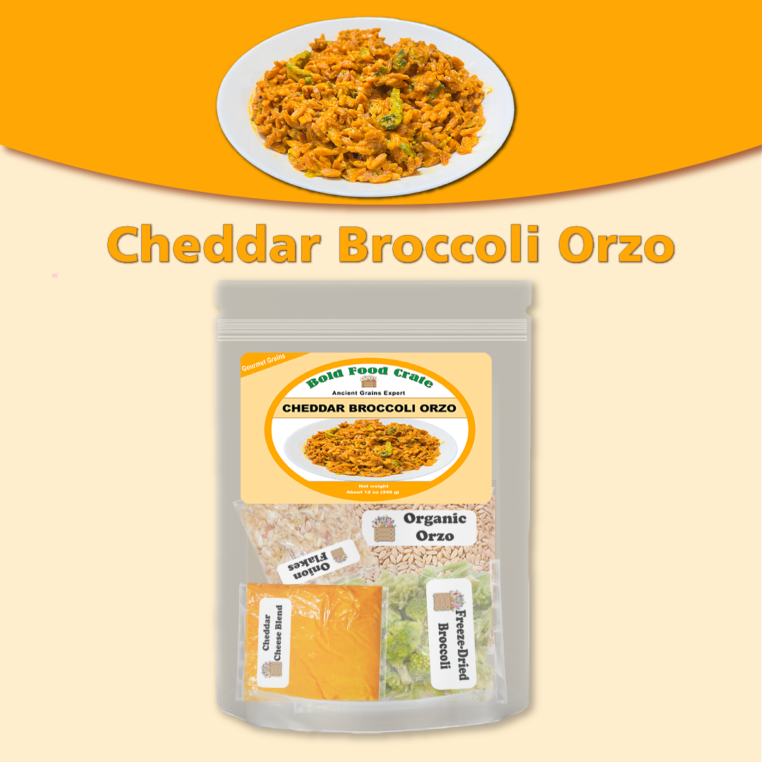 Broccoli Cheddar Orzo Meal in a Pouch